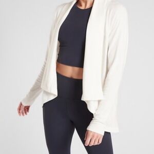 Athleta Tranquility Cardigan White size Small